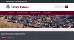 Desktop Screenshot of comune.levone.to.it