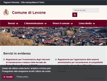 Tablet Screenshot of comune.levone.to.it